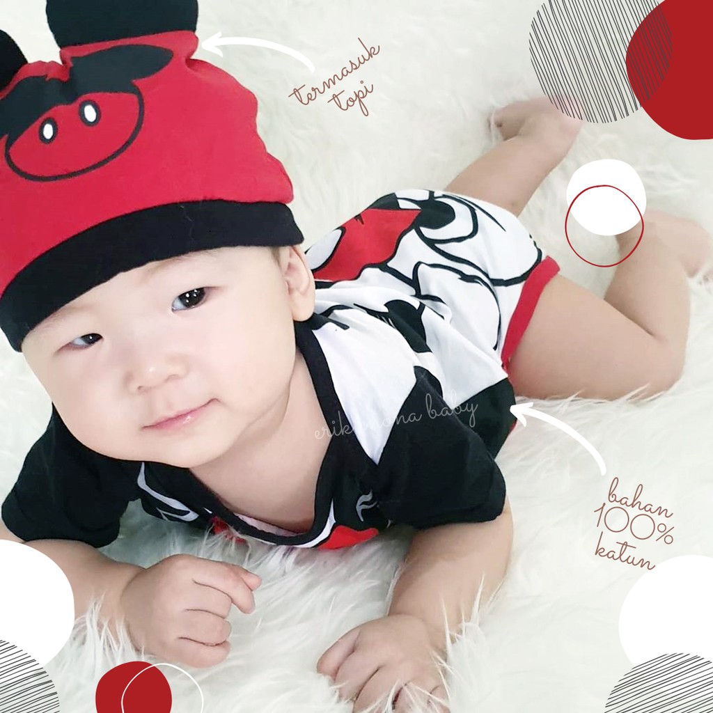 baju bayi jumper bayi jas miki mickey mouse