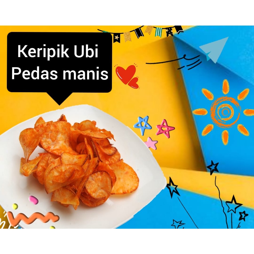 

New KERIPIK SINGKONG PEDAS GURIH 200 gram Enak