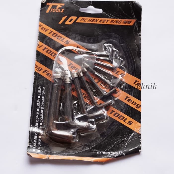 Kunci L Pendek kunci L SET TOOLS 10 pcs 10 in 1 SH