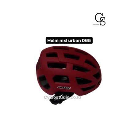 Helmet helm sepeda road bike MXL urban 065 merah