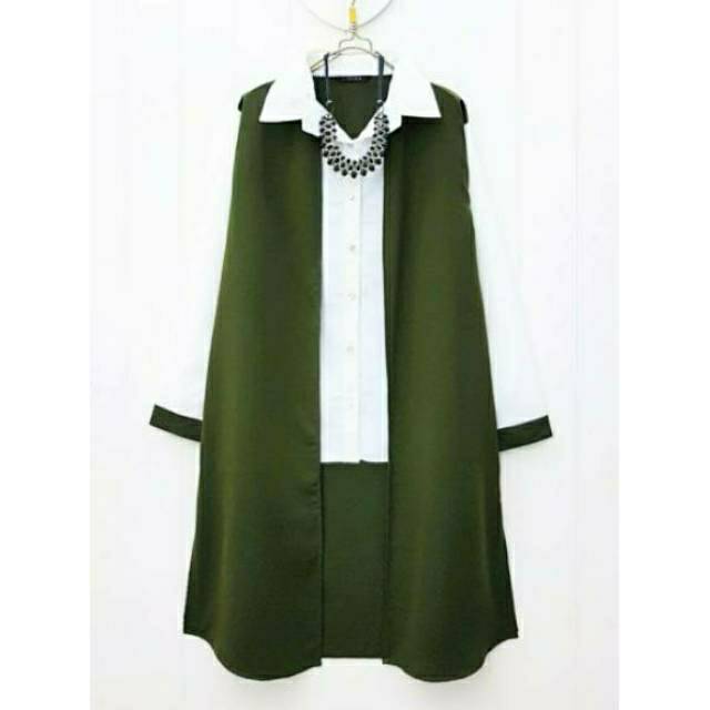 Keisha Tunik import tunik crepe long tunik muslim atasan tunik wanita tunik busui baju atasan wanita