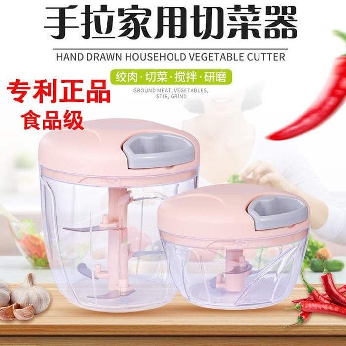 Mini Speedy Chopper - Blender Tangan Tarik Manual Pemotong Pencacah Serbaguna Sayur Buah Dan Daging