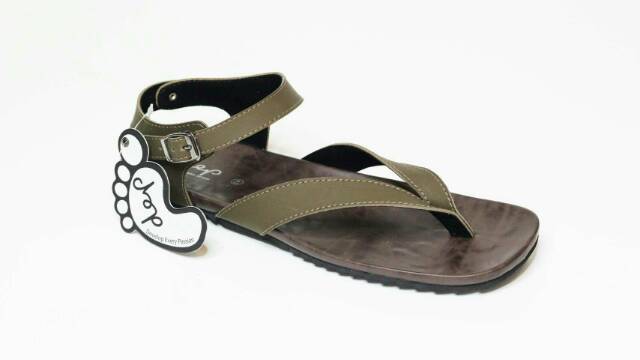 (COD) SANDAL KULIT PRIA 05 DEP BLACK BROWN TAN KULIT SAPI ASLI