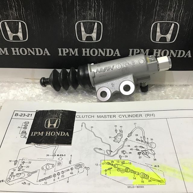 46930 SAA SAM / Nissin Japan CO Clutch Slave Cylinder Assy Master Kopling Bawah Honda Jazz GD3 City GD8 2003 2004 2005 2006 2007 2008 IDSI VTEC