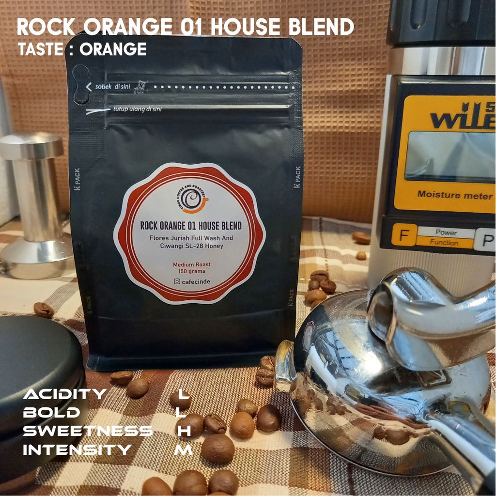 

COFFEE HOUSE BLEND ARABICA ROCK ORANGE 01 150 GR