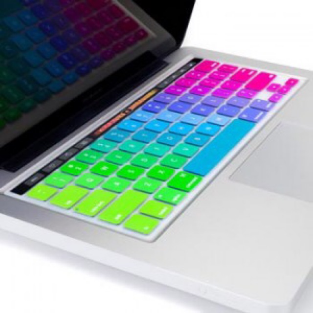 Keyboard Colorful Rainbow Pelangi Warna Warni Cover Protector Penutup Pelindung Macbook Pro Magic Keyboard 16 Inch A2141