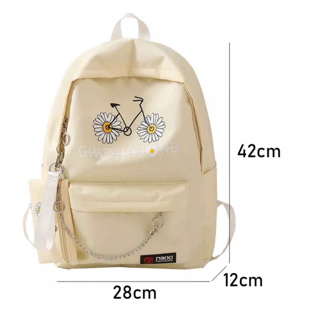 BARU 2023 Tas Sekolah Korean Style Tas Ransel Wanita Backpack Korean Fashion Tas