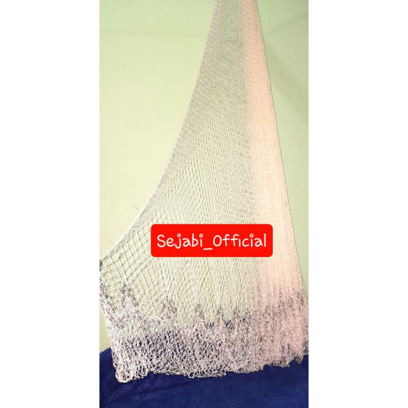(Sejabi) Termurah Jala Lempar Ikan 1,1/4 Inch Tinggi 2.5 Meter Bahan Benang PE/Nilon D6 Handmade