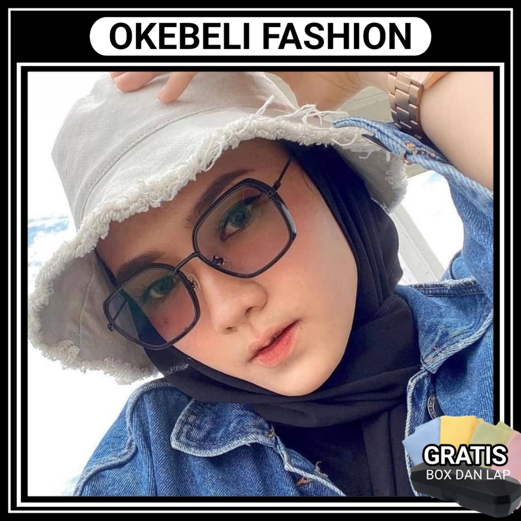 Lensa Photocromic Kacamata Berubah Warna Style Kacamata Anti Radiasi Blueray Unisex Korean Vintage Termurah