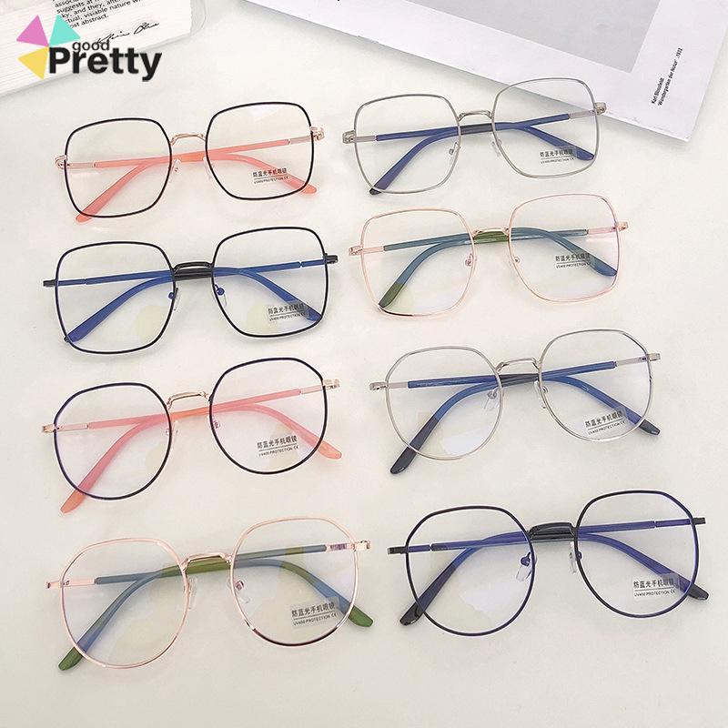 Kacamata Optik Anti blue Light Bahan Metal Gaya Retro Untuk Unisex - PD