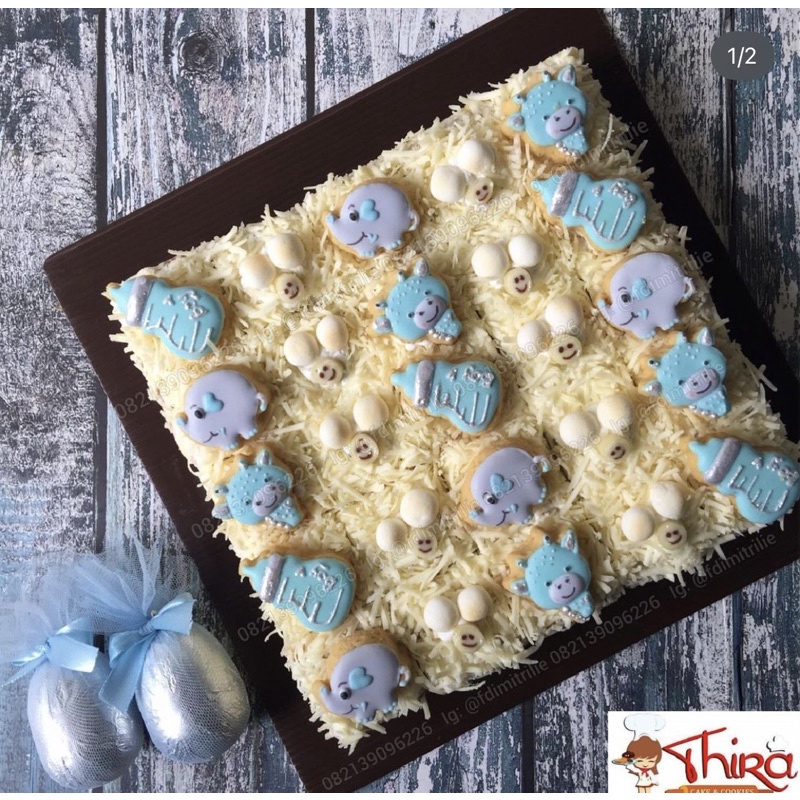 

cake kue potong topping cookies kue kering hias icing cookies