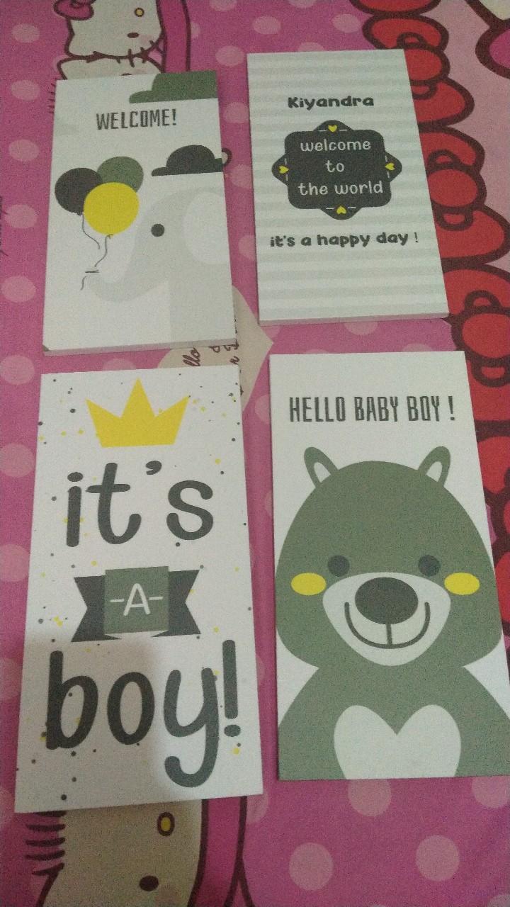 Craftpedia Hiasan Dinding Poster Kamar Tidur Anak 15x30 Cm - Grd