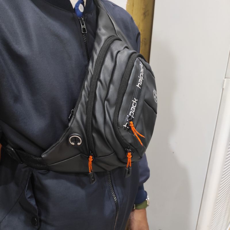 Waist Bag ORIGINAL HA1PCK1 - Tas Selempang Pria Import  HA1PACK Water Proff 89℅