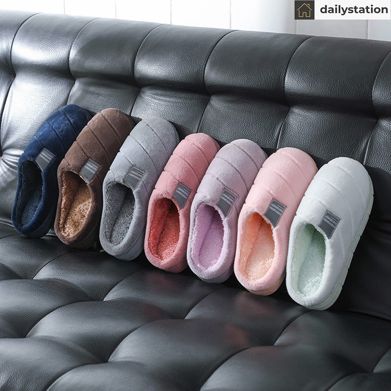 Sandal Rumah / Slipper Indoor Bulu Pria Wanita Nyaman Lembut