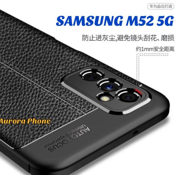 SOFT CASE SAMSUNG M52 5G AUTO FOCUS KULIT JERUK SAMSUNG M52 5G /M52 5G - HITAM