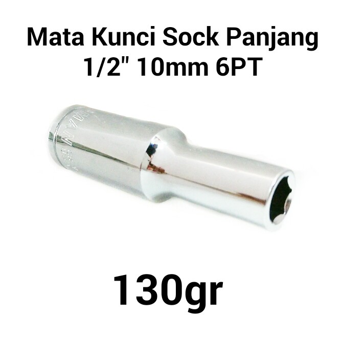 Crossman 10mm 0.5 inch 6 PT Deep Socket bit - Mata kunci sok