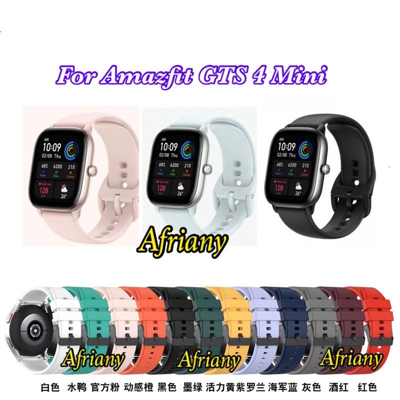 Strap Amazfit GTS 4 mini Rubber Tali jam Tangan
