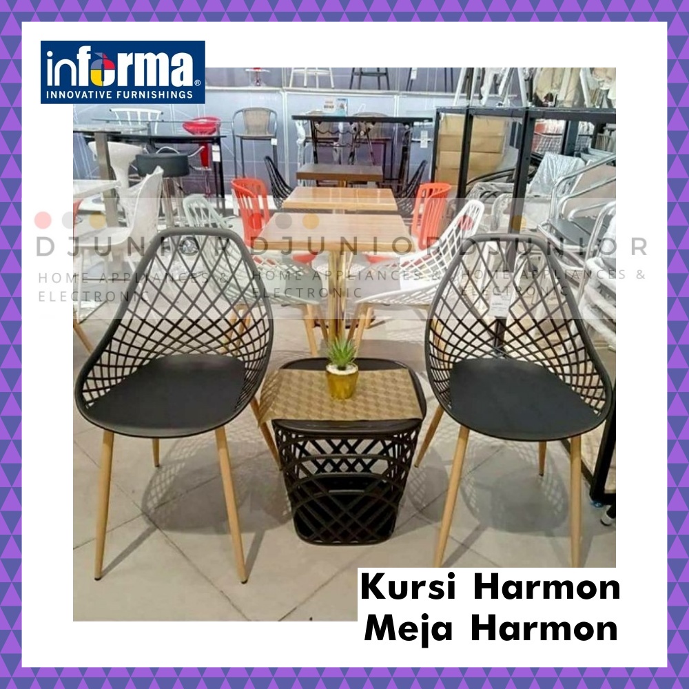 INFORMA - HARMON HELIOS TOPAZ SET MEJA KURSI TERAS MINIMALIS MURAH / MEJA KURSI SUDUT