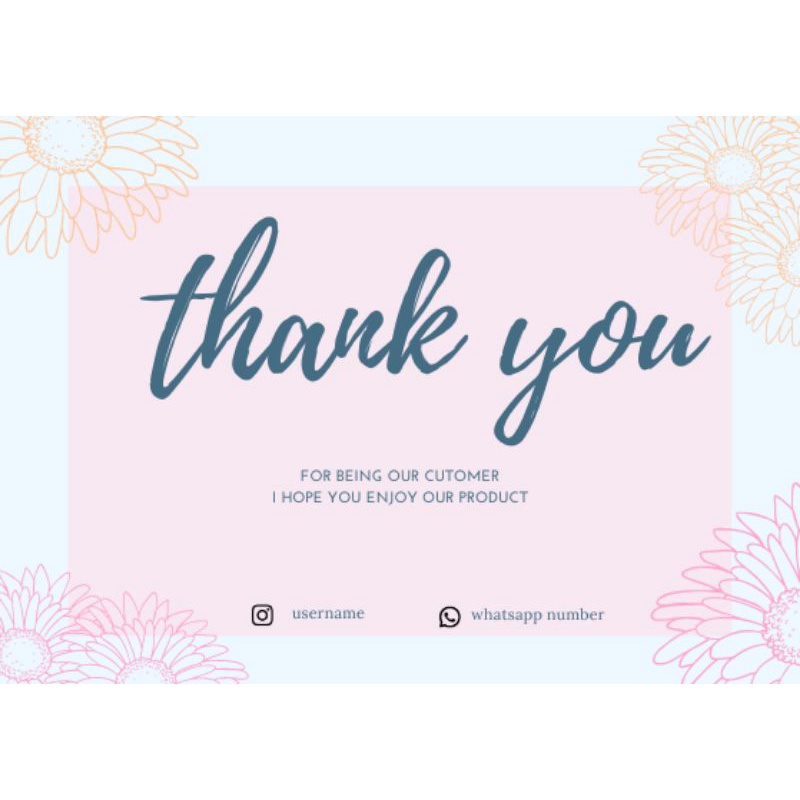 

CUSTOM | CUSTOM KARTU UCAPAN | THANK YOU CARD | THANK YOU CARD CUSTOM | THANK YOU CARD OLSHOP | KARTU THANK YOU CARD | CARD