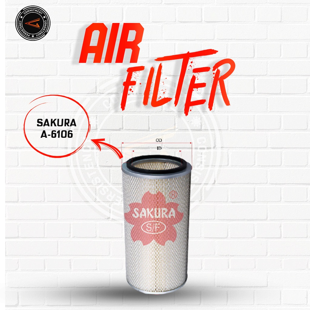 Sakura Air Filter A-6106 / A6106 / Sakura Filter Udara Nissan