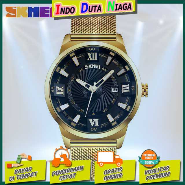 IDN - SKMEI Jam Tangan Analog Pria Stainless Steel - 9166