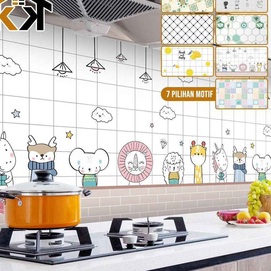 [beforetitle5] ❋(KK) WALLPAPER STIKER DINDING DAPUR ANTI MINYAK / AIR / TAHAN PANAS 3 UKURAN IMPORT