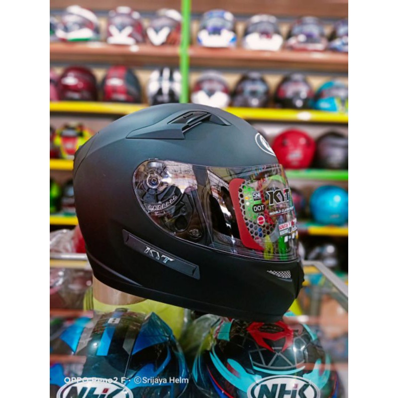 Helm kyt k2r black doff ( ongkir 2 kg/packing full box)