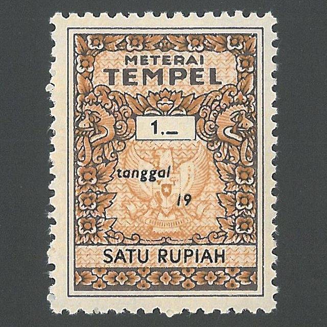 

METERAI MATERAI TEMPEL LAMA TAHUN 1960 NOMINAL Rp 1