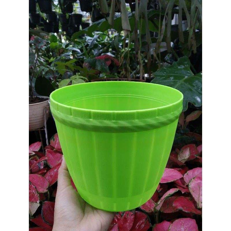Pot Bunga Lemony 8022 Hijau / Pot Tanaman Plastik