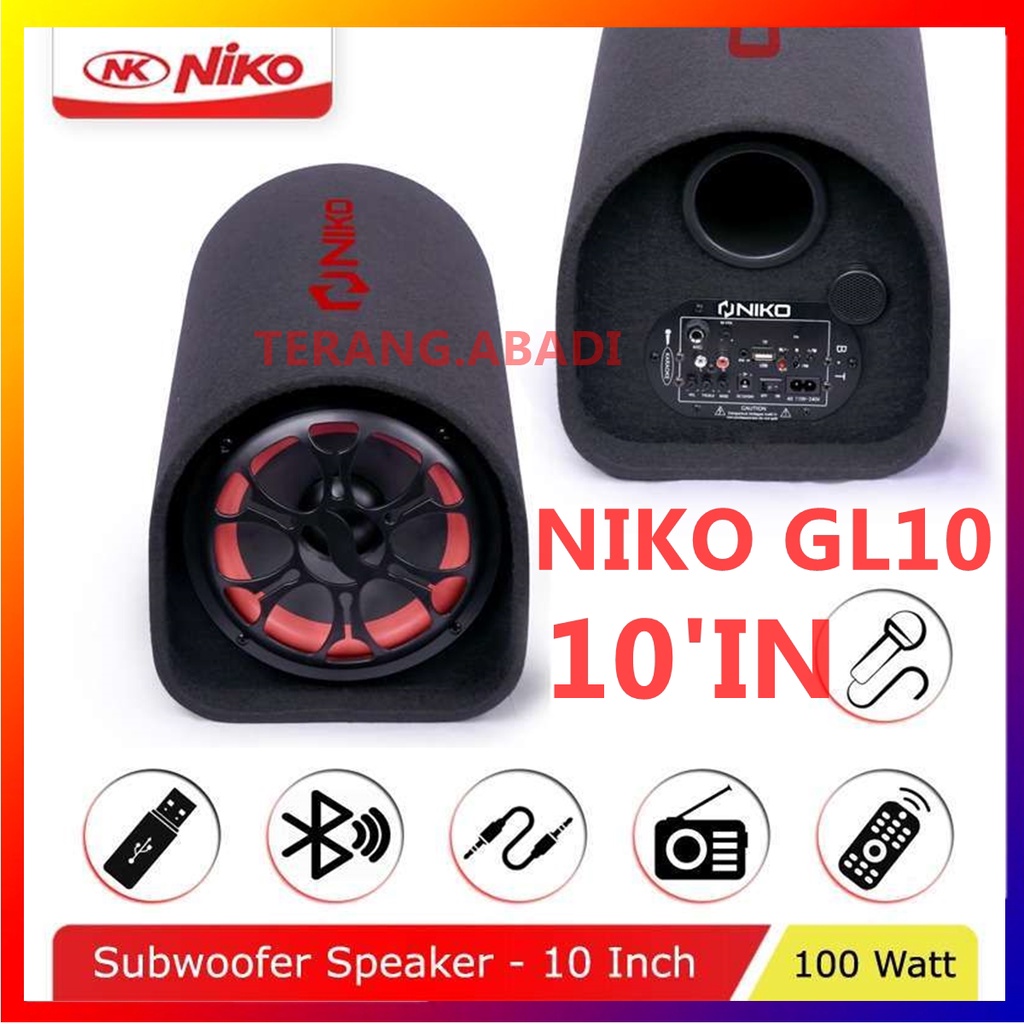 Jual SPEAKER BLUETOOTH NIKO GL 10 KARAOKE 10 INCH PRIA/wanita karaoke