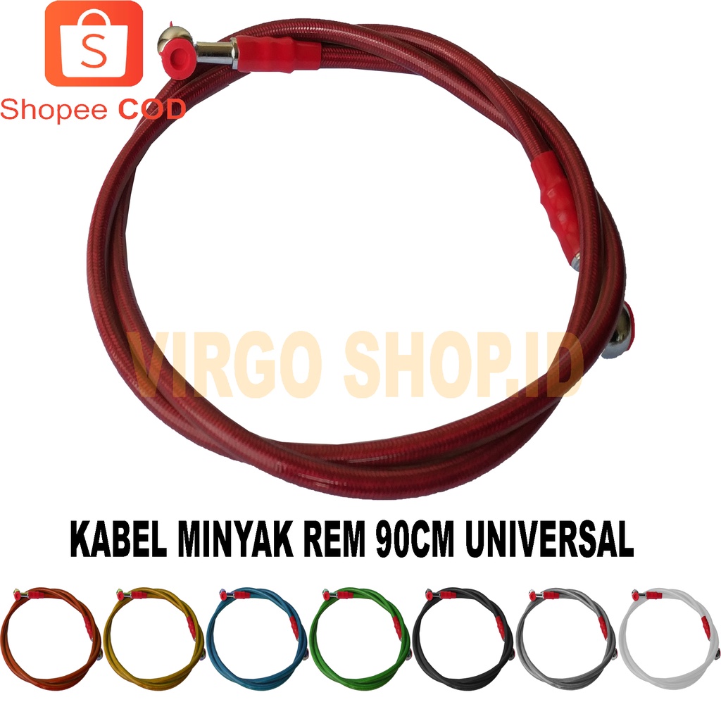 Selang Rem Depan / Selang Rem Variasi motor Panjang 90cm Universal / Selang Rem Variasi / Rem Depan / Slang Rem Depan / Sealng / Rem Motor / Rem Variasi