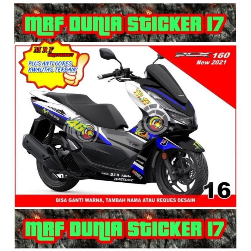 Sticker decal Honda PCX 160 Full Body decal Honda PCX 160 body Sticker Honda PCX 160 Full body 16