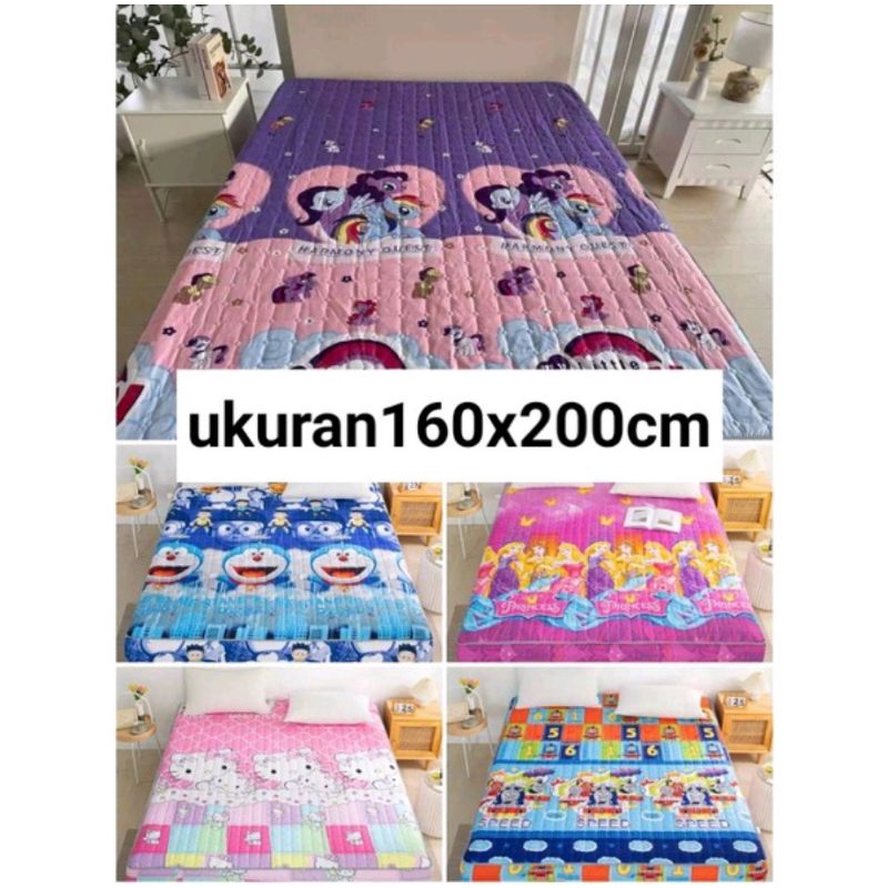 SEPRAI WATERPROF IMPORT SIZE 180cmx200cm  SPRAI ANTI AIR  MURAH-Motif acak 160x200