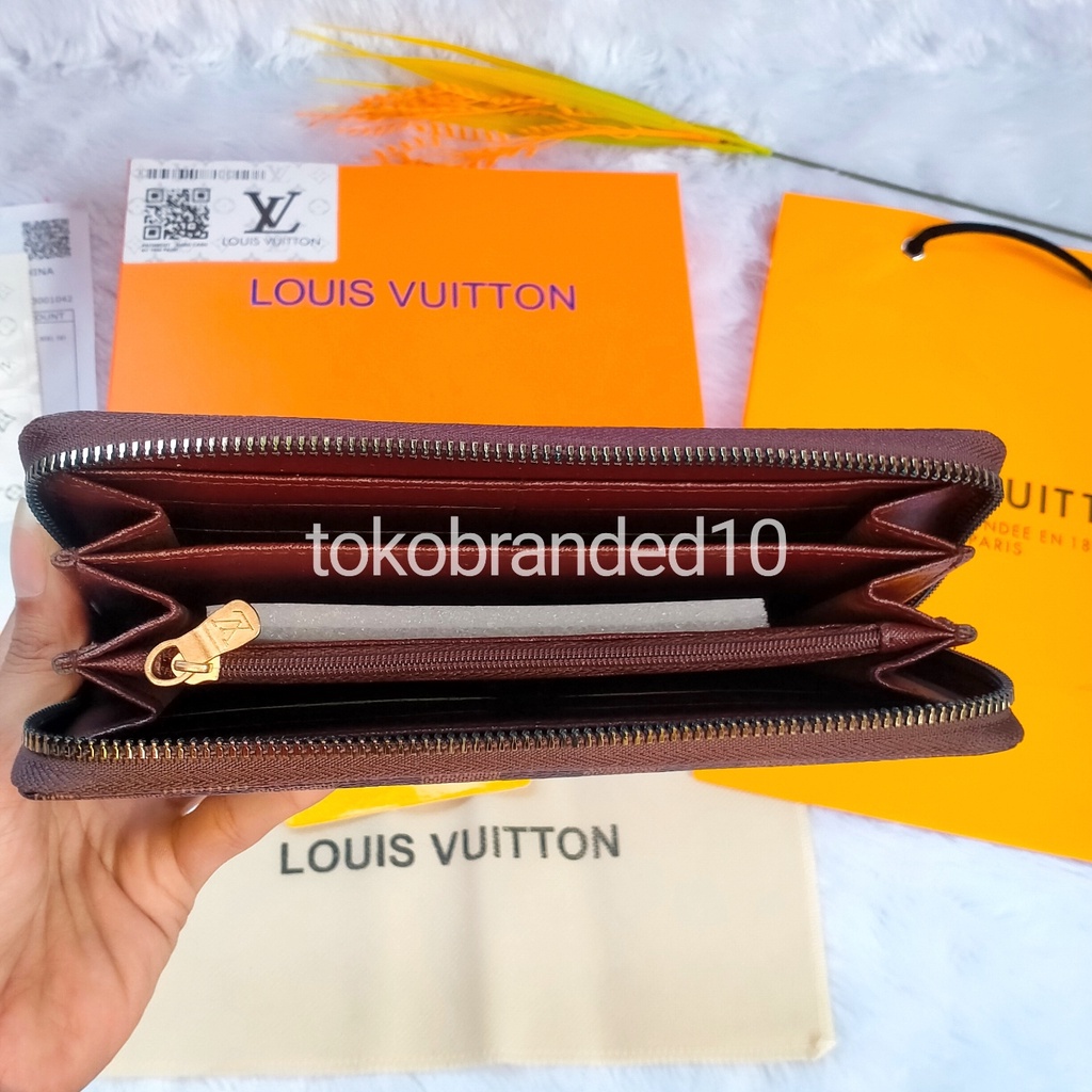 DOMPET PANJANG WANITA L*V RESLETING FREE BOX+PAPERBAG FULLSET