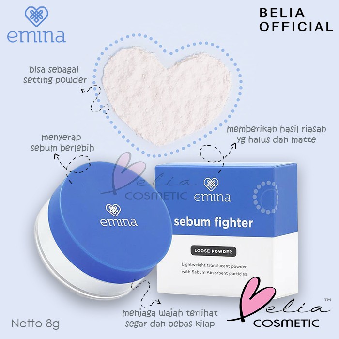 ❤ BELIA ❤ EMINA Ms Pimple Acne Solution Series Sebum Fighter | Face Wash Toner Moisturizing Gel Spot