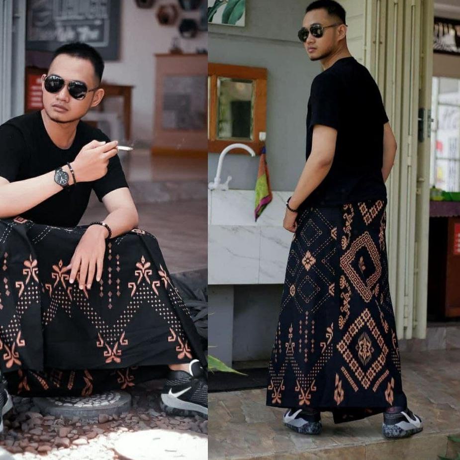 [PRODUK ZM6QS] Sarung batik pria dewasa pekalongan motif wayang tulis gunungan kain katun halus adem