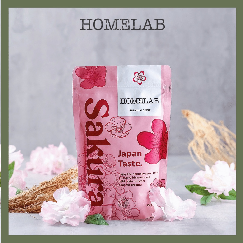 

Homelab Bubuk Minuman Sakura Latte Premium Powder 200G