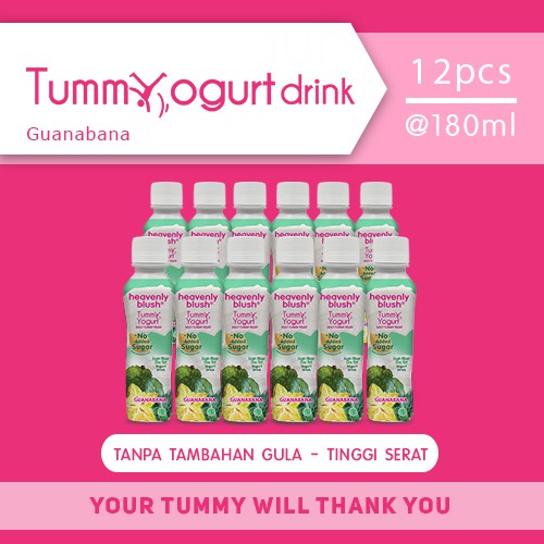

Yogurt Tummy Sugar Free Guanabana Spinach Star Fruit [12 x 180 ml ]