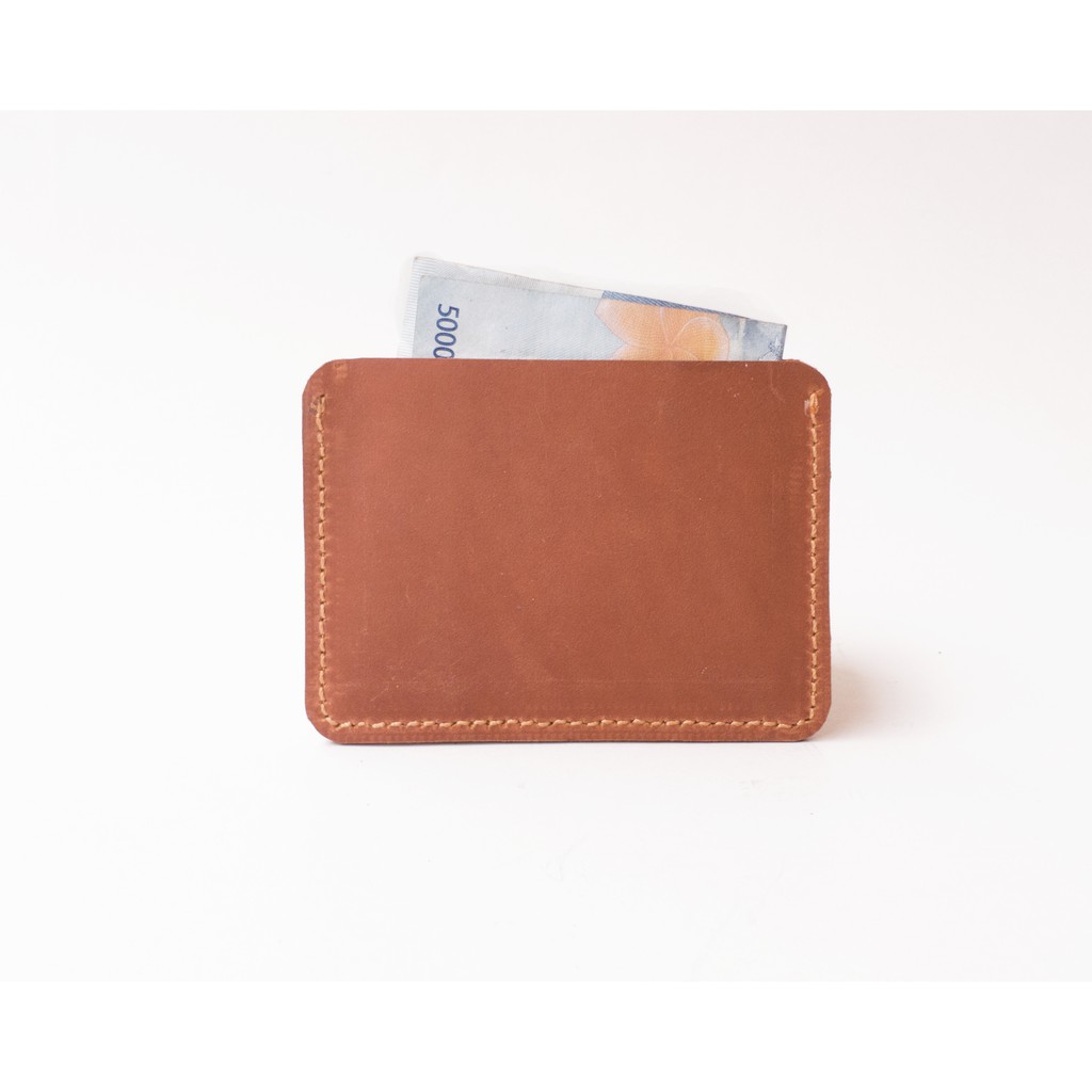 dompet kartu - slim wallet kulit asli