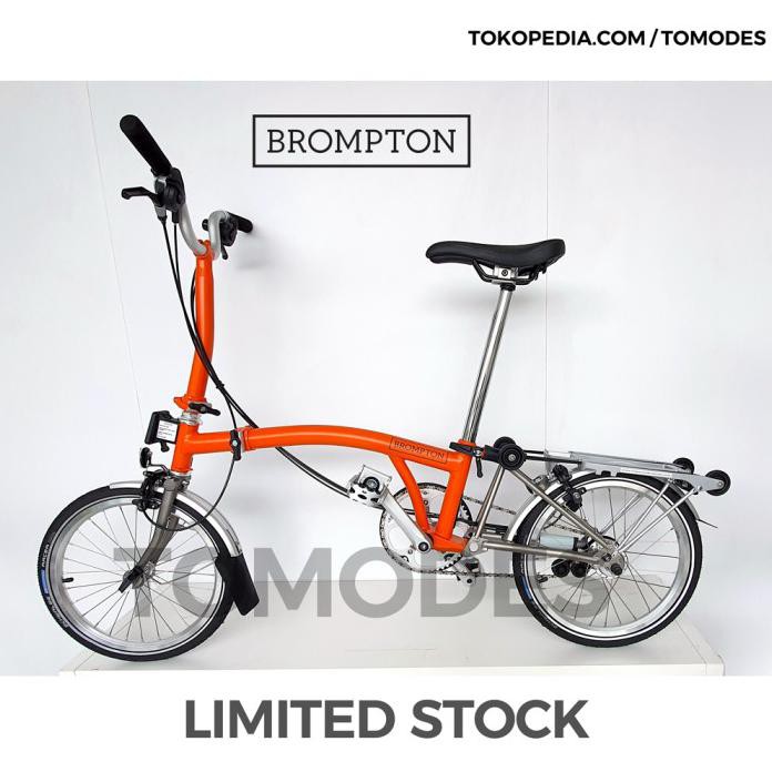 READY STOCK - BROMPTON M6R Titanium Orange Sepeda Lipat