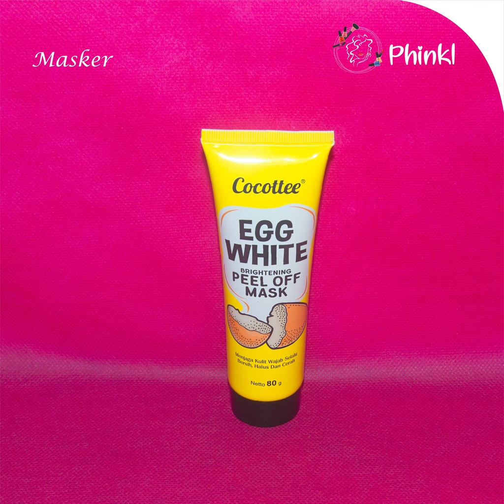 `ღ´ PHINKL `ღ´ Masker Cocote egg white Peel Off masker putih telur bahan organik tarik