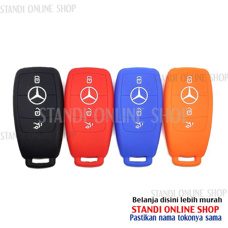 Kondom Kunci Silikon Remote Cover Smartkey New Mercedes Benz Mercy