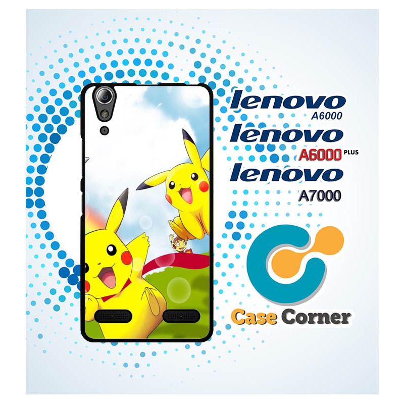 Casing HP Lenovo A6000,A7000 Pikachu Wallpaper Case  Cover  Hardcase,Custom Case