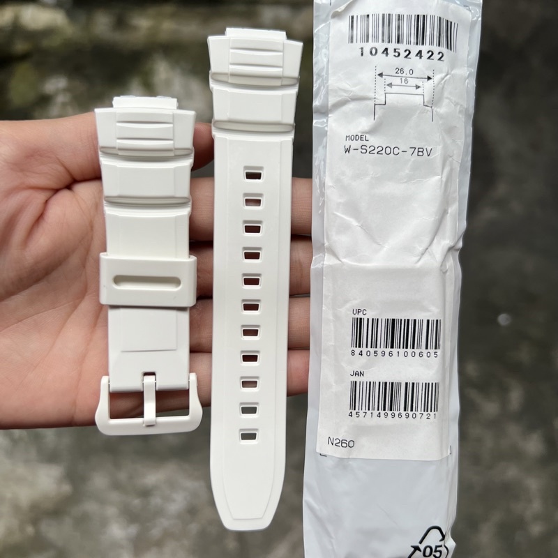 Strap tali jam tangan casio original W-S220C 7B band W S220C