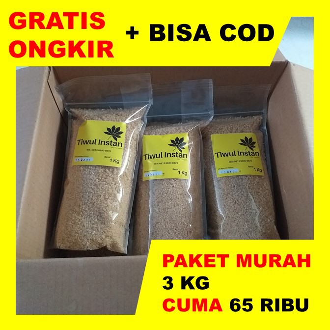 

Tiwul Instan Oyek Instan Nasi Singkong Cocok Untuk Penderita Diabetes Paket Hemat 3 KG PROMO