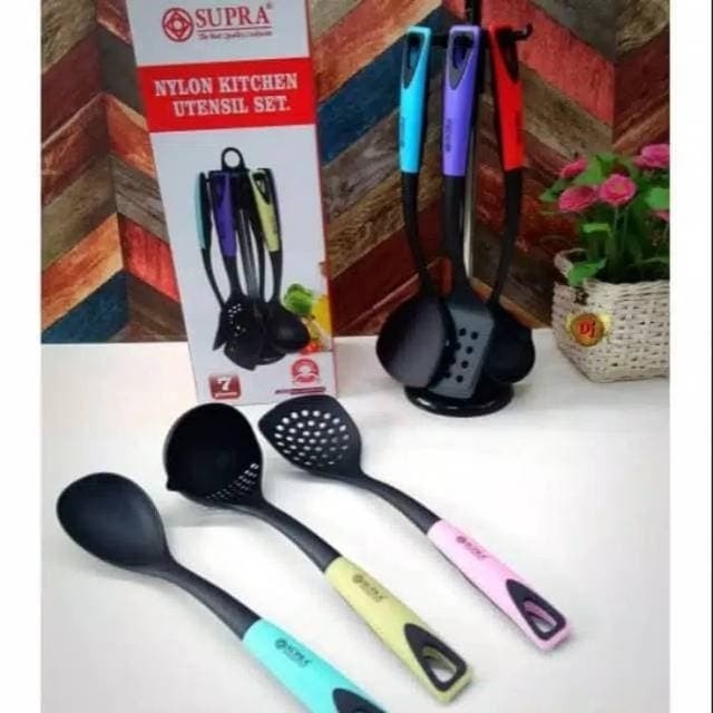 Spatula Set Supra Warna/Spatula Set Nylon Kitchen Utensil