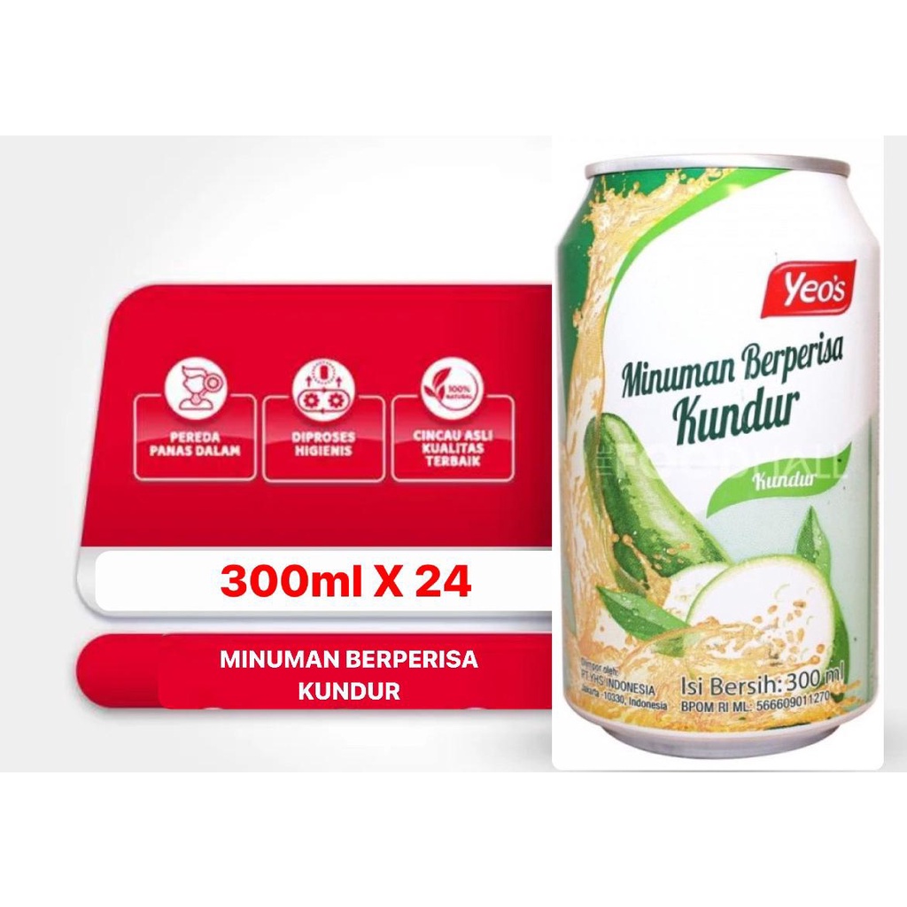 Minuman Kaleng Yeo's 300ml 1 karton Isi 24