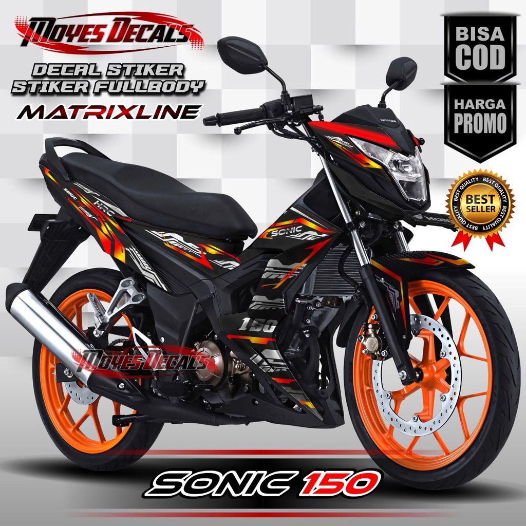 Terbaru Bisa COD Decal Dekal stiker sonic 150 - Decal Dekal stiker full body sonic 150 Decal stiker 