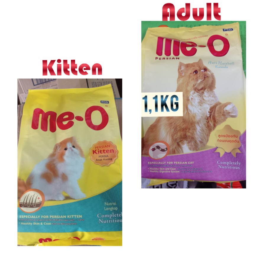 Meo me o me-o Persian 1,1 kg freshpack makanan kucing 1,1kg
