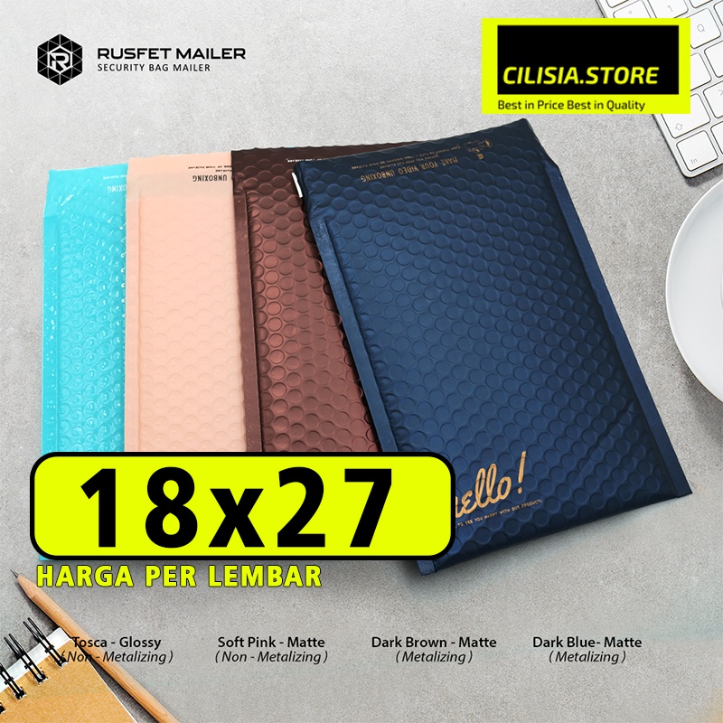 

Amplop Bubble Mailer Packing Online 18x27 Bubble Polymailer Bag Rusfet